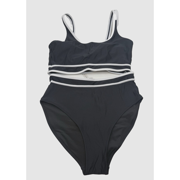 Blooming Jelly Womens High Waist Bikini Sets Sporty Color Block 2pc Swimsuit M.. - Picture 1 of 12